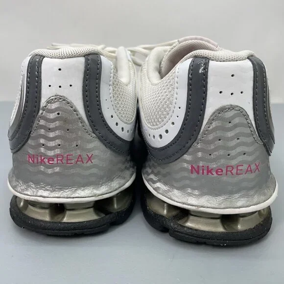 Nike Reax Run 5 Sneakers Shoes Running Training Athletic Silver White Womens 8 - Picture 8 of 14